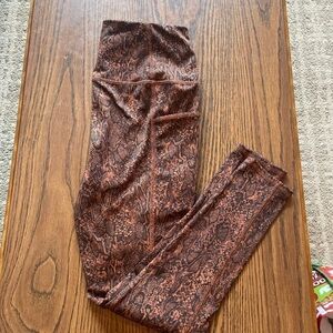 Chico's Brown Patterned Leggings